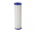 10" Pleated Polyester 2-1/4" Dia