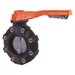 2" BYV Butterfly CPVC Valve BYV22020A0-L100