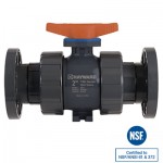 TBH 1/2" Flange Ball Valve CPVC, TBH2050A0FE0000
